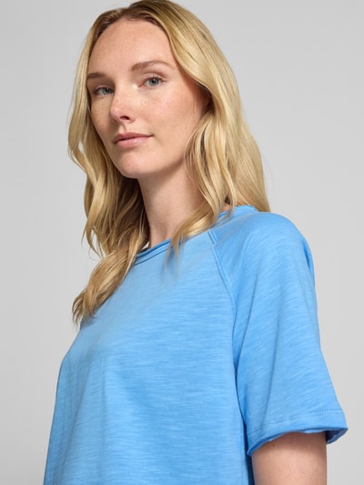 Smith and Soul T-shirt met rolzoom en ronde hals Lichtblauw - 3