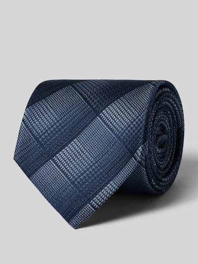 MONTI Krawatte aus Seide im Allover-Look (7,5 cm) Bleu 1