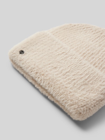 Loevenich Beanie in gebreide look met viscose Offwhite - 2