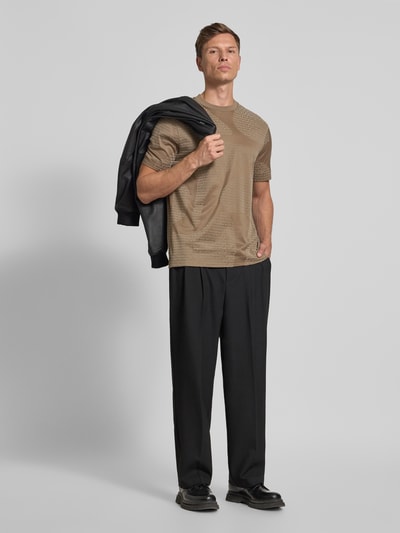 Emporio Armani T-Shirt mit Rundhalsausschnitt Taupe 1