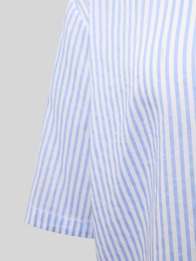 Christian Berg Woman Bluse mit Brusttasche und abgerundetem Saum Bleu 3
