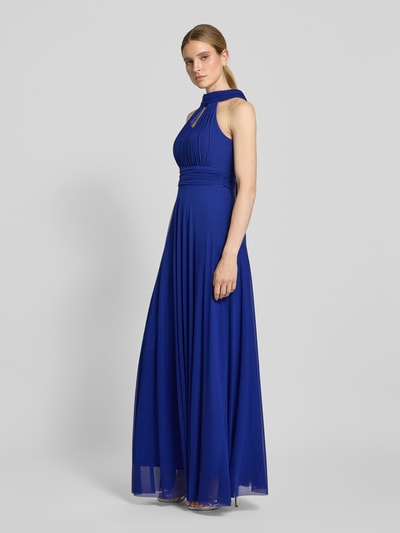 TROYDEN COLLECTION Avondjurk met druppelvormige hals Koningsblauw - 1