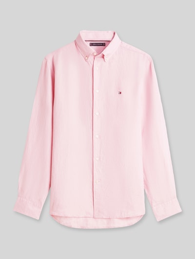 Tommy Hilfiger Regular Fit Freizeithemd aus reinem Leinen Rosa 2
