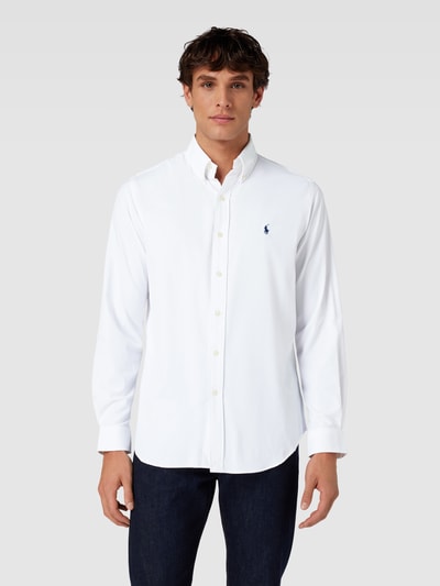 Polo Ralph Lauren Classic fit vrijetijdsoverhemd met labelstitching Wit - 4