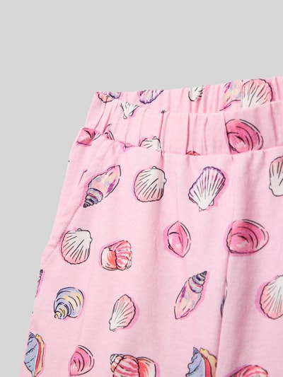 s.Oliver RED LABEL Regular fit korte jersey broek van een mix van katoen en elastaan Roze - 2