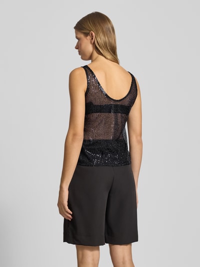 Pieces Top bluzkowy o kroju slim fit z cekinowym obszyciem model ‘JACK’  5