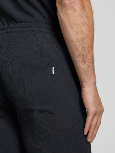 Lindbergh Relaxed Fit Shorts mit elastischem Bund Black 3