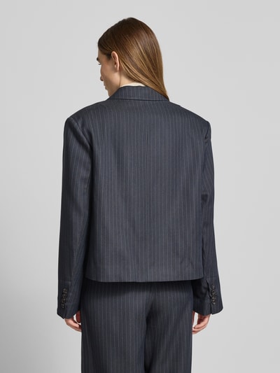 Essentiel Antwerp Żakiet o kroju oversized z dodatkiem wiskozy model ‘ITZEL-I2NA’ Granatowy 5