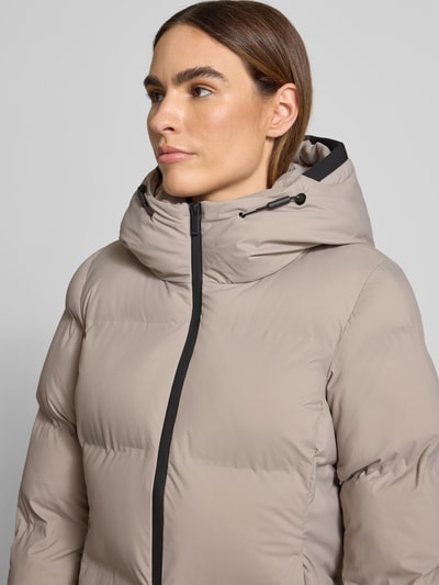 khujo Kurtka pikowana z naszywką z logo model ‘Tanare’ Brudnoróżowy 3