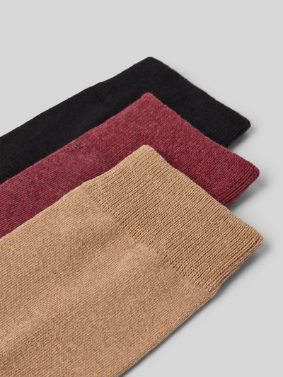 Jack & Jones Skarpety z mieszanki bawełny w zestawie 3 szt. model ‘JACORDINARY’ Orzechowy 2