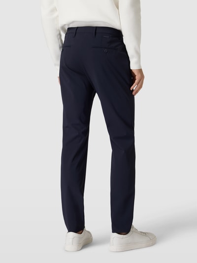 ALBERTO Slim Fit Hose mit Eingrifftaschen Marine 5