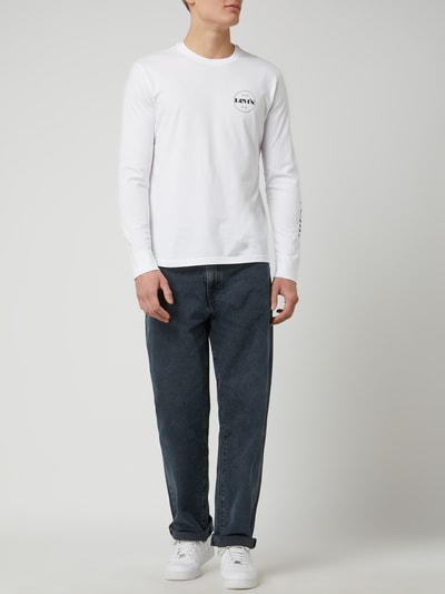 Levi's® Relaxed Fit Longsleeve mit Logo  Weiss 1