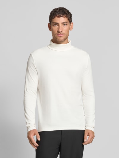 HECHTER PARIS Sweatshirt met col en logoprint Offwhite - 4