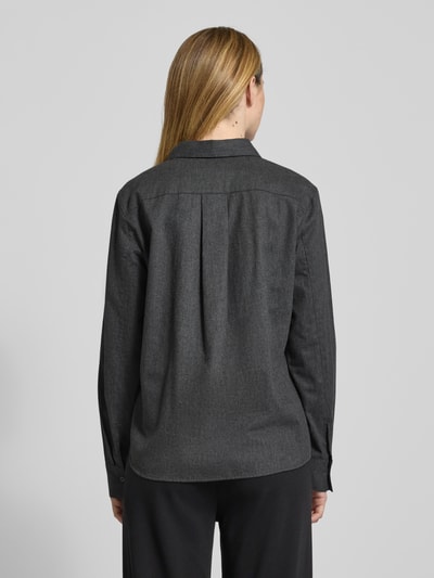 Marc O'Polo Regular fit overhemdblouse van puur katoen Donkergrijs gemêleerd - 5