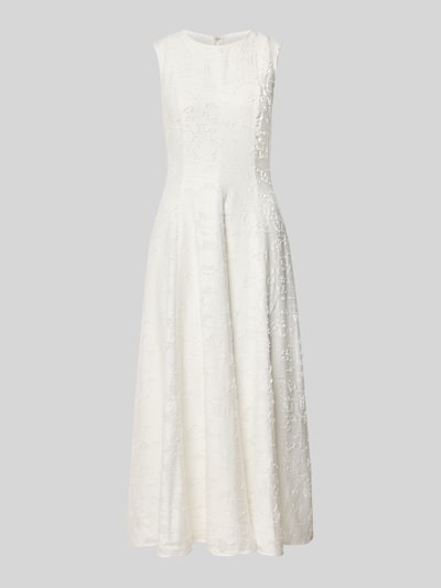Jake*s Collection Fit and Flare Freizeitkleid aus Viskose-Mix Modell 'D076-FlwSkaterDr' Offwhite 1