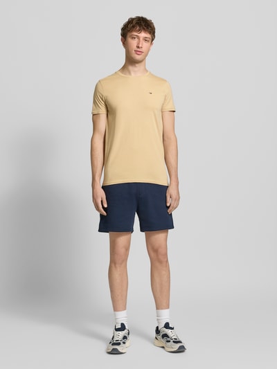 Tommy Jeans Regular Fit T-Shirt aus reiner Baumwolle Beige 1