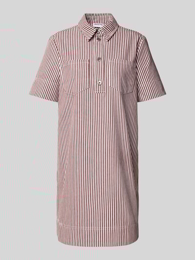 Jake*s Casual Mini overhemdjurk met borstzakken Wit - 2