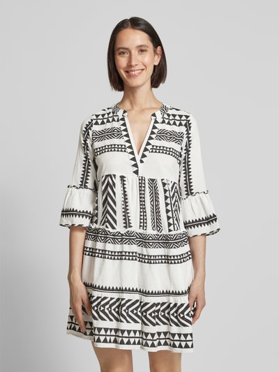 Vero Moda Figurumspielendes Tunikakleid aus reiner Baumwolle Modell 'DICTHE' Black 4