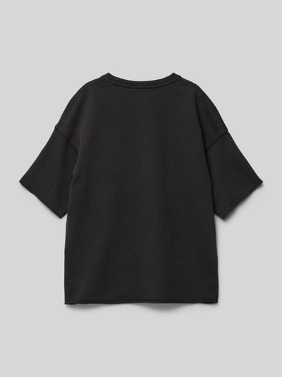 Jack & Jones T-shirt met labelstitching, model 'KIDD' Zwart - 3