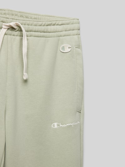 CHAMPION Sweatpants met logostitching Rietgroen - 2