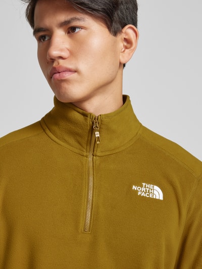 The North Face Bluza z wyhaftowanym logo model ‘GLACIER’ Ziemisty brązowy 3