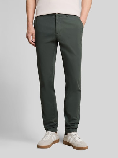 Tom Tailor Slim Fit Chino aus Baumwoll-Mix Modell 'TRAVIS' Oliv 4
