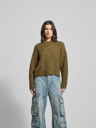 Filippa K Pullover mit gerippten Abschlüssen Khaki 4