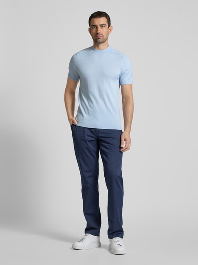 SELECTED HOMME T-Shirt aus reiner Wolle Hellblau 1