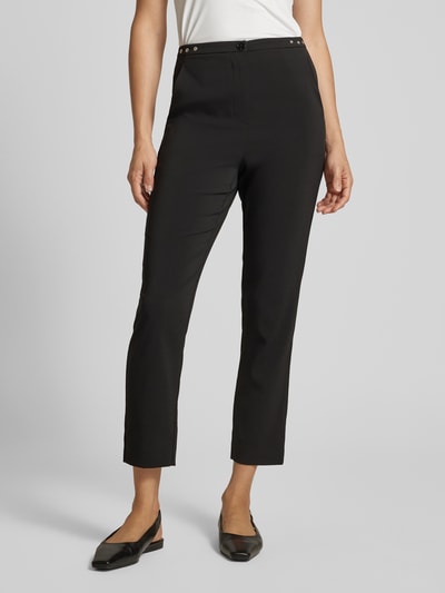 Patrizia Pepe Pantalon met deelnaden Zwart - 4