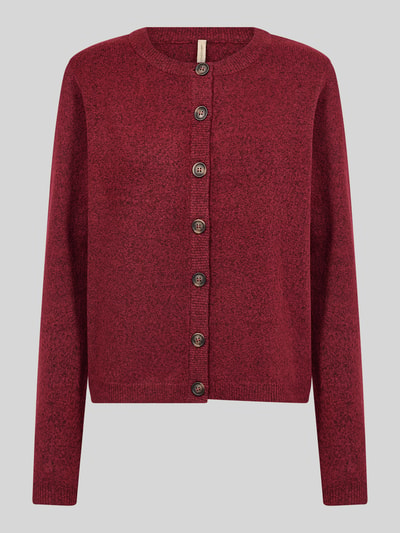 Soyaconcept Cardigan mit kontrastierenden Knöpfen Bordeaux 2