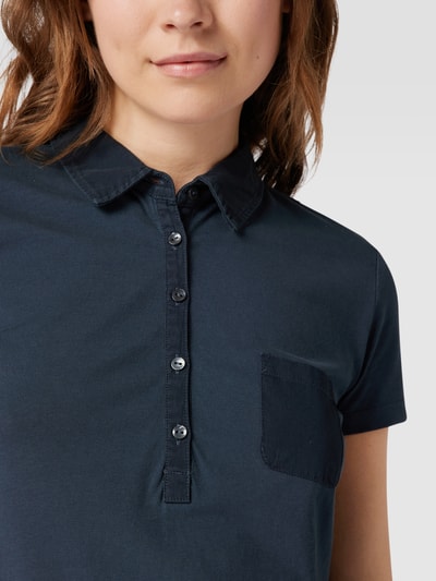 Tom Tailor Poloshirt mit Brusttasche Marineblau 3