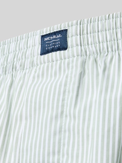 Produktfoto, Boxershorts mit elastischem Bund im 3er-Pack von MCNEAL aus Reine Baumwolle im Regular-Fit mit Label-Detail und Streifenmuster