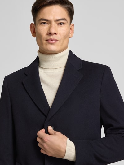 BOSS Slim Fit Mantel aus Woll-Mix Modell 'HYDE' Black 3