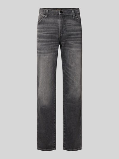 Wrangler Tapered Fit Jeans aus Baumwoll-Mix Modell 'Redford' Graphit 1