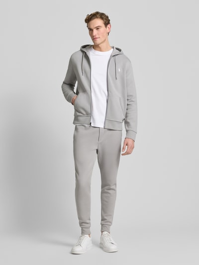 Polo Ralph Lauren Sweatjacke mit Kapuze Hellgrau Melange 1