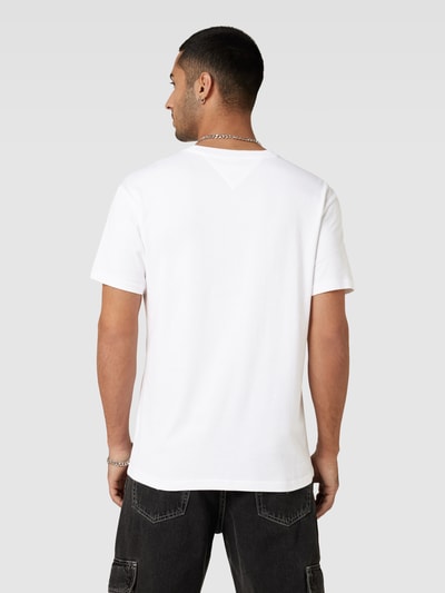Tommy Jeans T-shirt van katoen met labelstitching Wit - 5