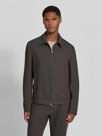 Manuel Ritz Jack met viscose Donkerbruin - 4