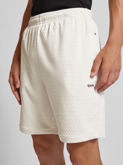 Pegador Regular Fit Sweatshorts mit Strukturmuster Modell 'WYTON' Beige 3