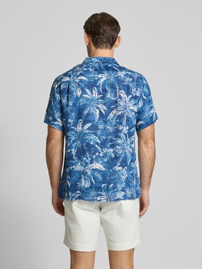 Polo Ralph Lauren Koszula lniana o kroju classic fit z rękawem o dł. 1/2 Królewski niebieski 5