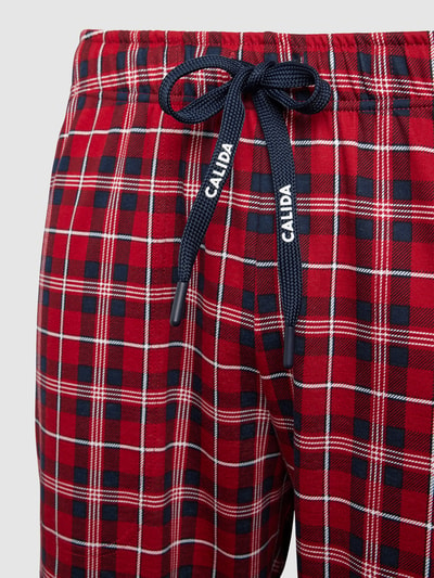 Calida Pyjama-Hose mit Tartan-Karo Rot 2