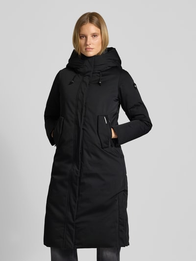 khujo Lange jas met capuchon, model 'LUGGS' Zwart - 4