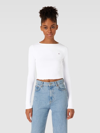 Tommy Jeans Shirt met lange mouwen en geschulpte zoom Wit - 4