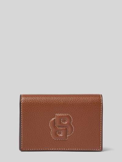 BOSS Portfel z wyhaftowanym detalem Koniakowy 1