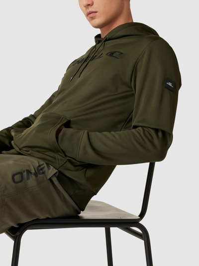 ONeill Hoodie mit Label-Stitching Modell 'RUTILE' Oliv 3