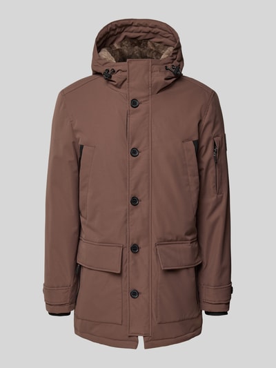 Tom Tailor Regular Fit Parka mit Kapuze Mittelbraun 2
