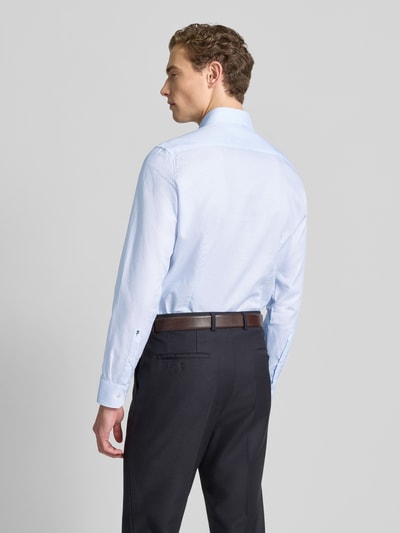 SEIDENSTICKER Slim fit zakelijk overhemd van katoen met kentkraag Bleu - 5