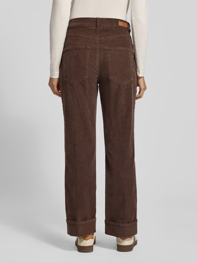 Angels Corduroy broek met steekzakken Donkerbruin - 5