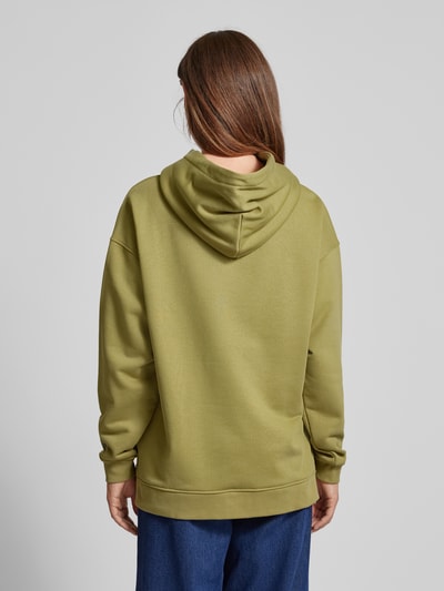 Smith and Soul Hoodie met oversized schouders Olijfgroen - 5