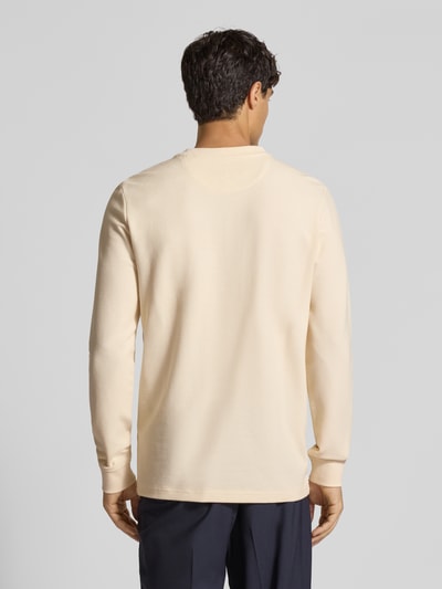 Christian Berg Men Pullover met labelpatch Metallic beige - 5