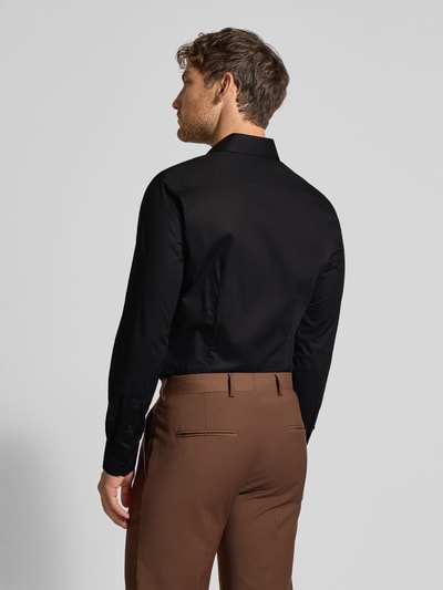 Tommy Hilfiger Tailored Slim fit zakelijk overhemd van katoenmix Zwart - 5